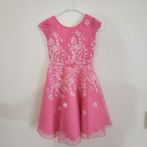 Pink Laced Dress  Size 8